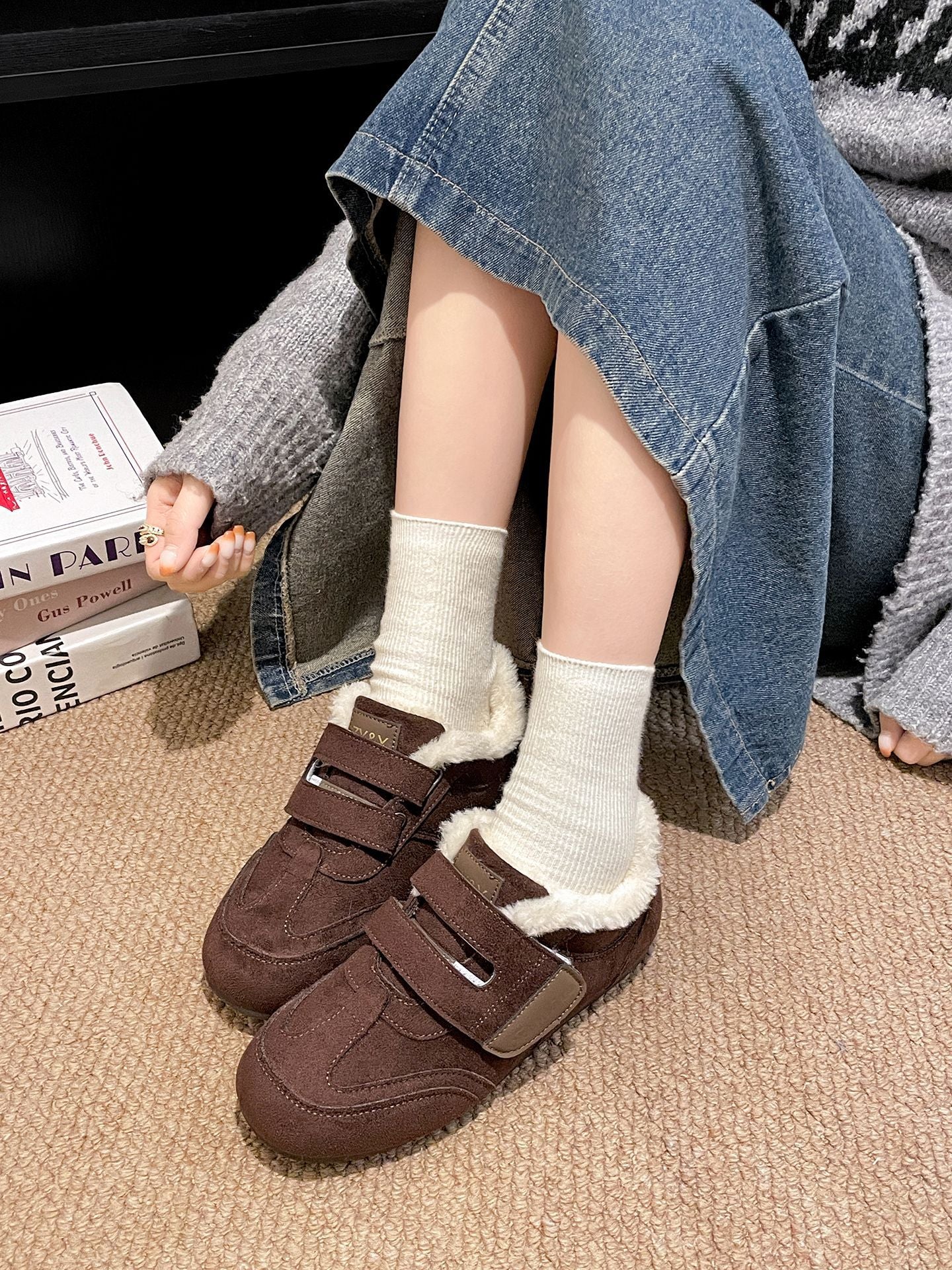 Damen Clogs mit flauschigem Innenfutter und rutschfester Sohle Heidi Mode - Image 6
