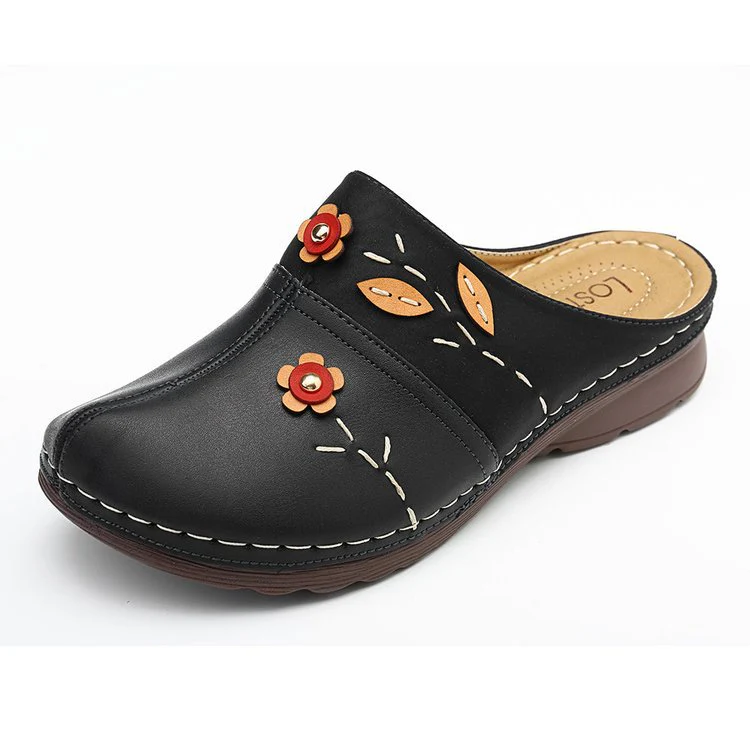 Damen Clogs mit floralem Design und angenehmem Fußbett Heidi Mode - Image 4