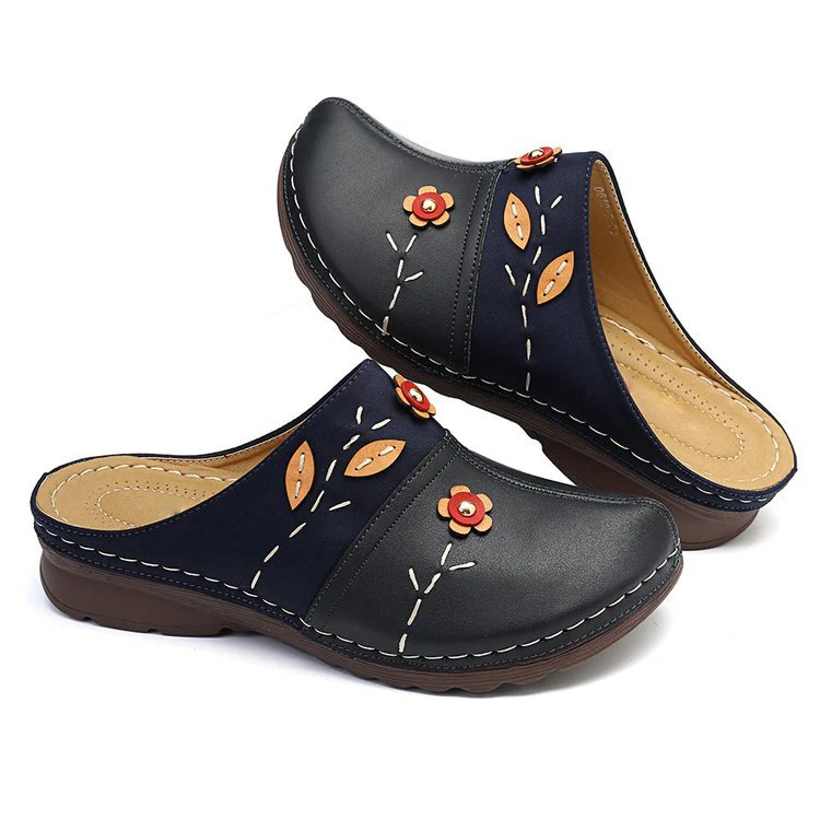 Damen Clogs mit floralem Design und angenehmem Fußbett Heidi Mode - Image 7