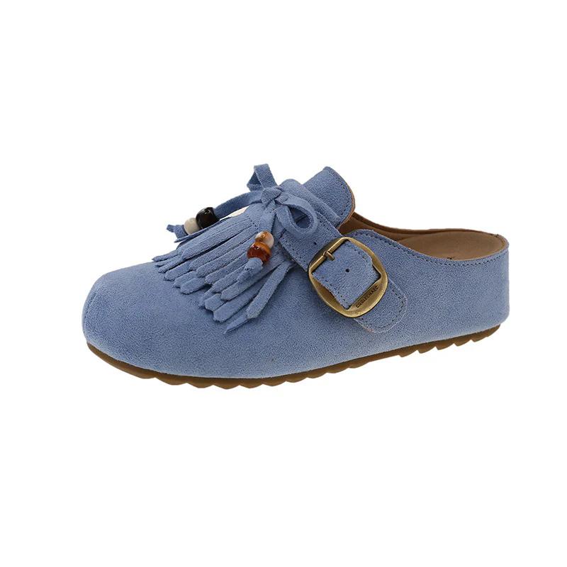 Damen Clogs mit fransigem Design und eleganter Schnalle Heidi Mode - Image 7