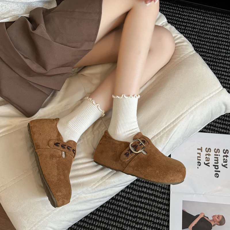 Damen Clogs mit komfortablem Kunstleder-Obermaterial und modischer Schnalle Heidi Mode - Image 3