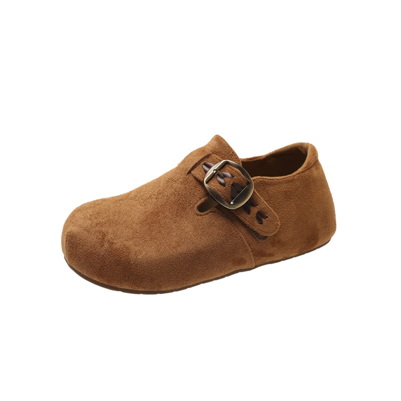 Damen Clogs mit komfortablem Kunstleder-Obermaterial und modischer Schnalle Heidi Mode - Image 8