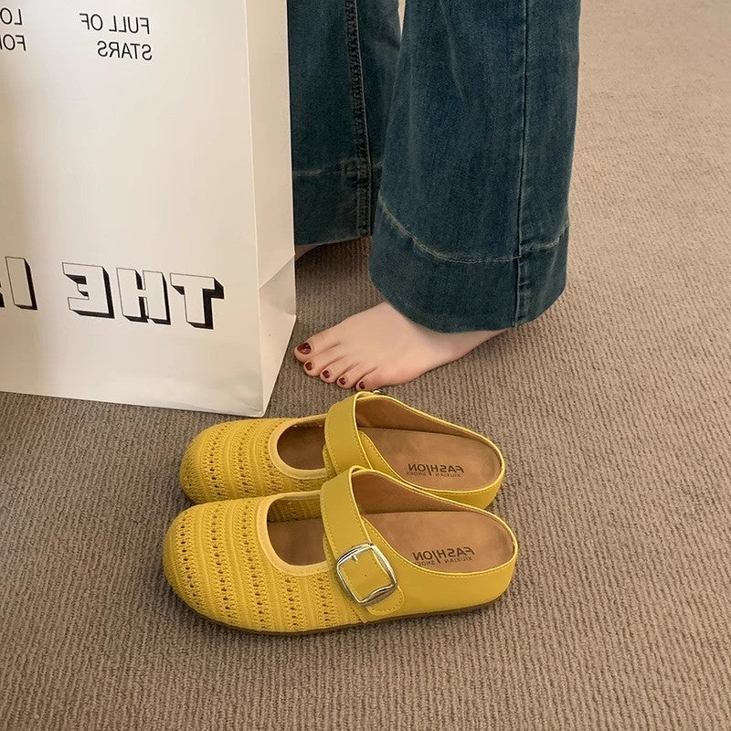 Damen Clogs mit modischem Riemen und atmungsaktiver Oberflächenstruktur Heidi Mode - Image 2