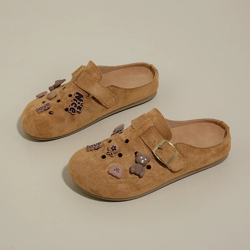 Damen Clogs mit niedlichem Tiermotiv und verstellbarem Riemen Heidi Mode - Image 4