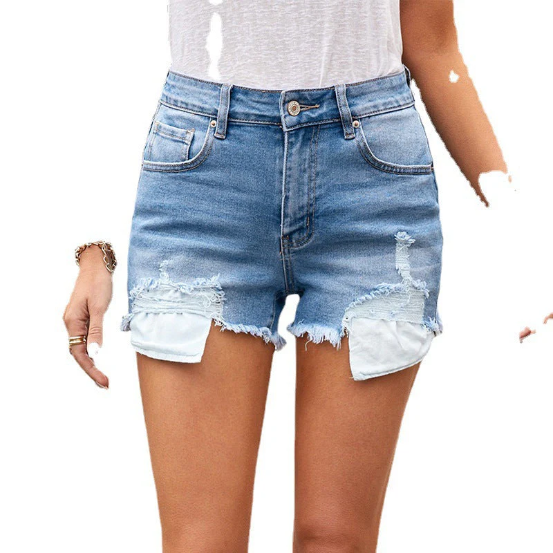 Damen Denim-Shorts mit Spitzendetails Heidi-Mode - Image 5