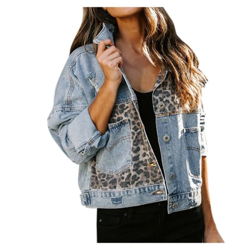 Damen Denimjacke mit Einzigartigem Tiermuster und Lässigem Schnitt Heidi-Mode - Image 5