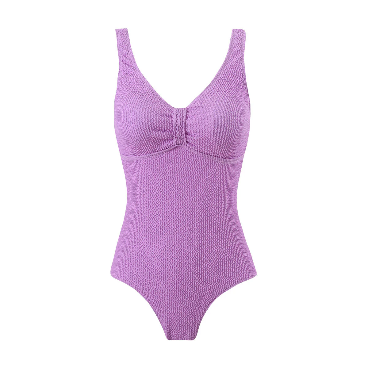 Damen Einteiliger Badeanzug mit Strukturiertem Obermaterial und Sportlichem Schnitt Heidi-Mode - Image 10