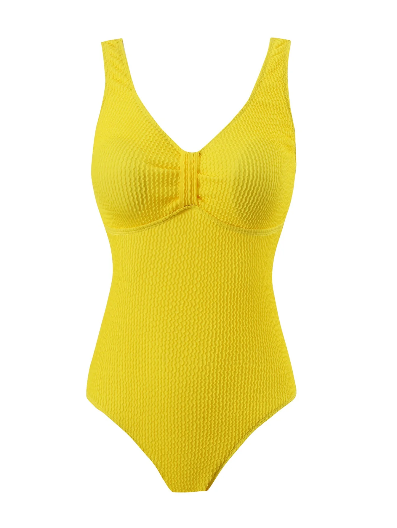 Damen Einteiliger Badeanzug mit Strukturiertem Obermaterial und Sportlichem Schnitt Heidi-Mode - Image 13