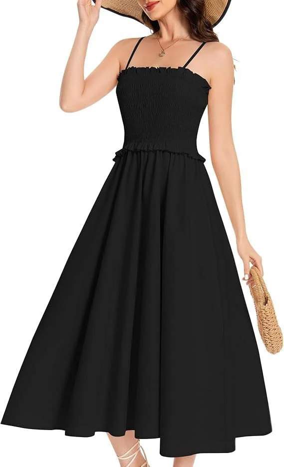 Damen Elastisches Maxikleid mit Rüschendetails und Geschmeidigem Material Heidi-Mode - Image 11