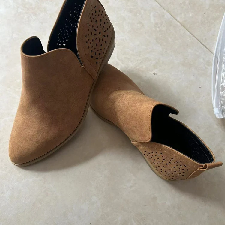 Damen Elegante Ankle Boots mit luftiger Lochmuster-Optik Heidi Mode - Image 9