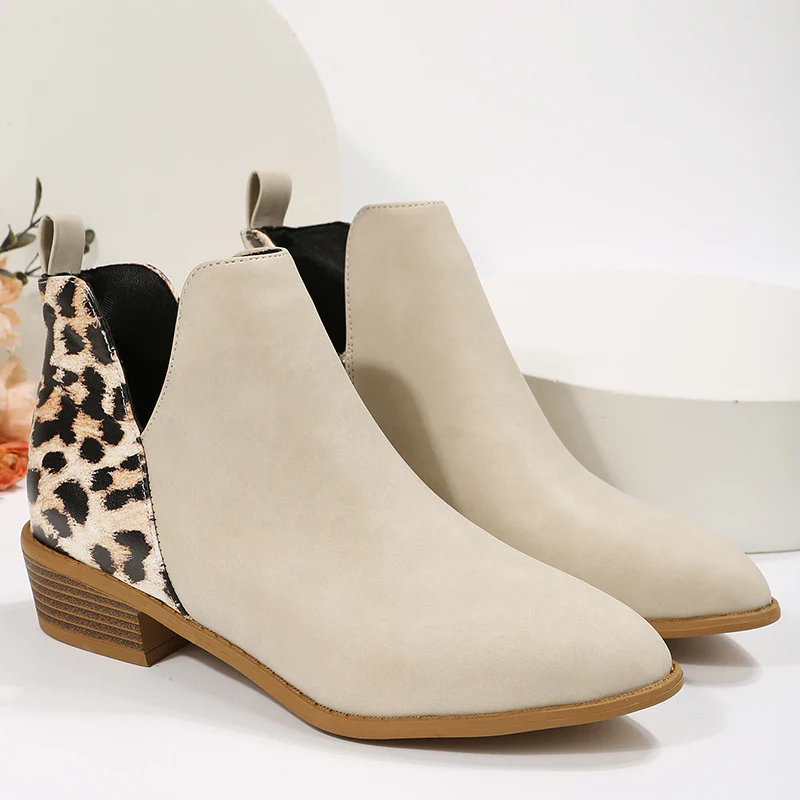 Damen elegante Ankle Boots mit modischem Leopardenmuster Heidi Mode - Image 6