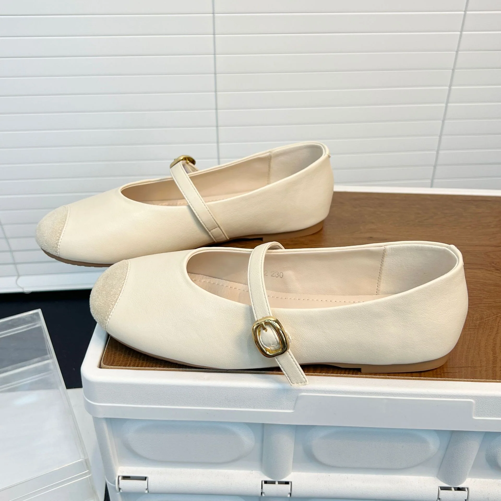 Damen elegante Ballerinas mit dekorativem Riemen und edler Schnallenverzierung Heidi Mode - Image 3