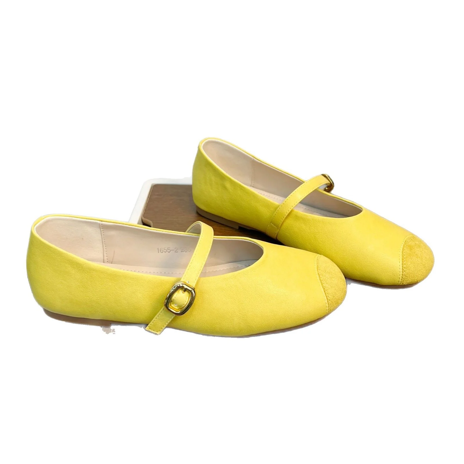 Damen elegante Ballerinas mit dekorativem Riemen und edler Schnallenverzierung Heidi Mode - Image 5