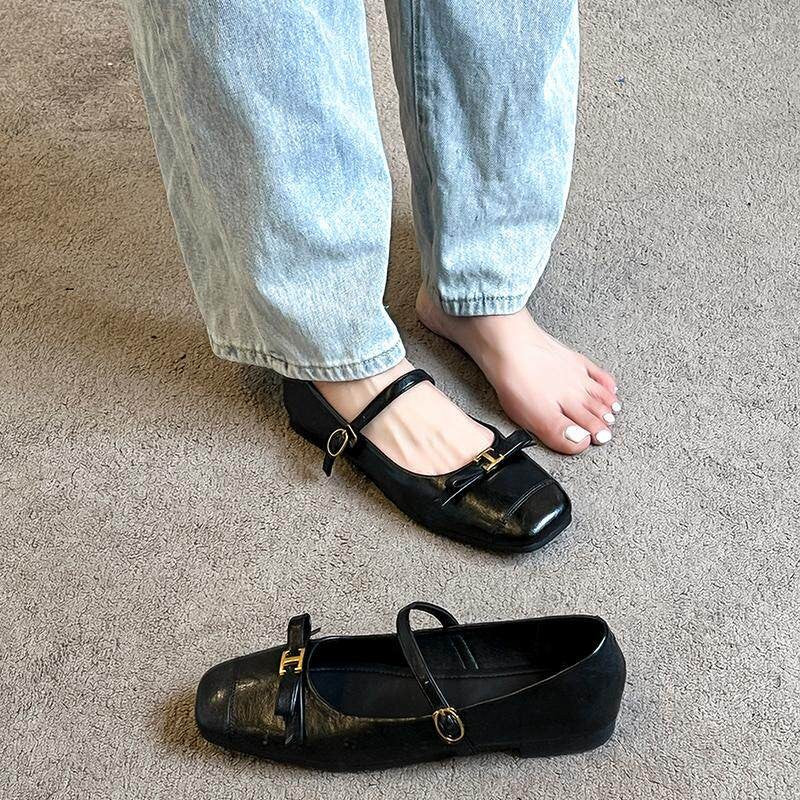 Damen elegante Ballerinas mit dekorativem Riemen und komfortablem Fußbett Heidi Mode - Image 4