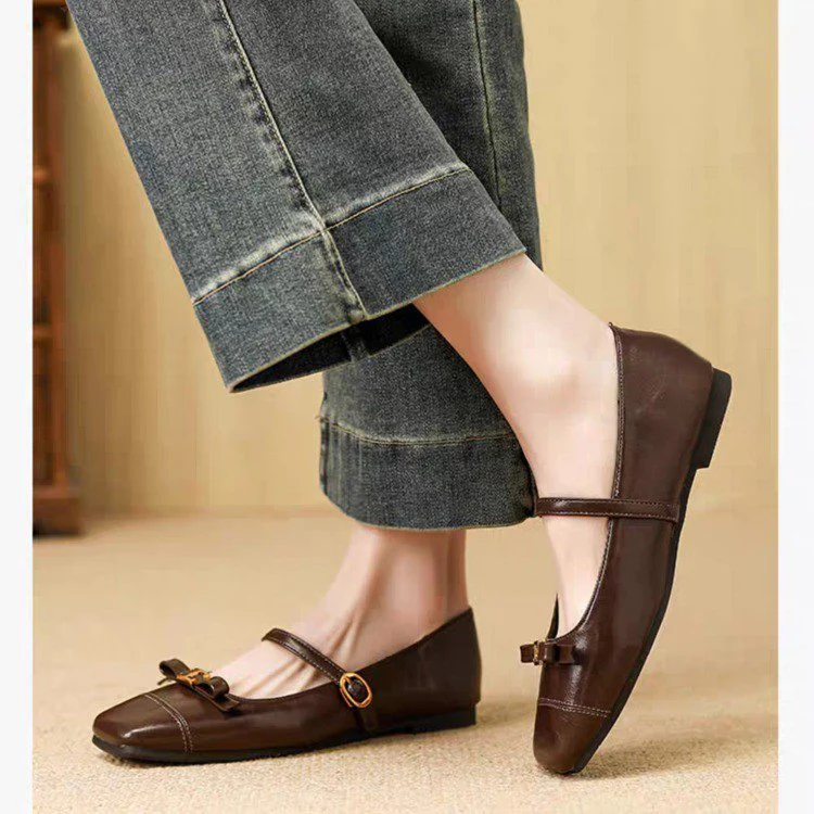 Damen elegante Ballerinas mit dekorativem Riemen und komfortablem Fußbett Heidi Mode - Image 7