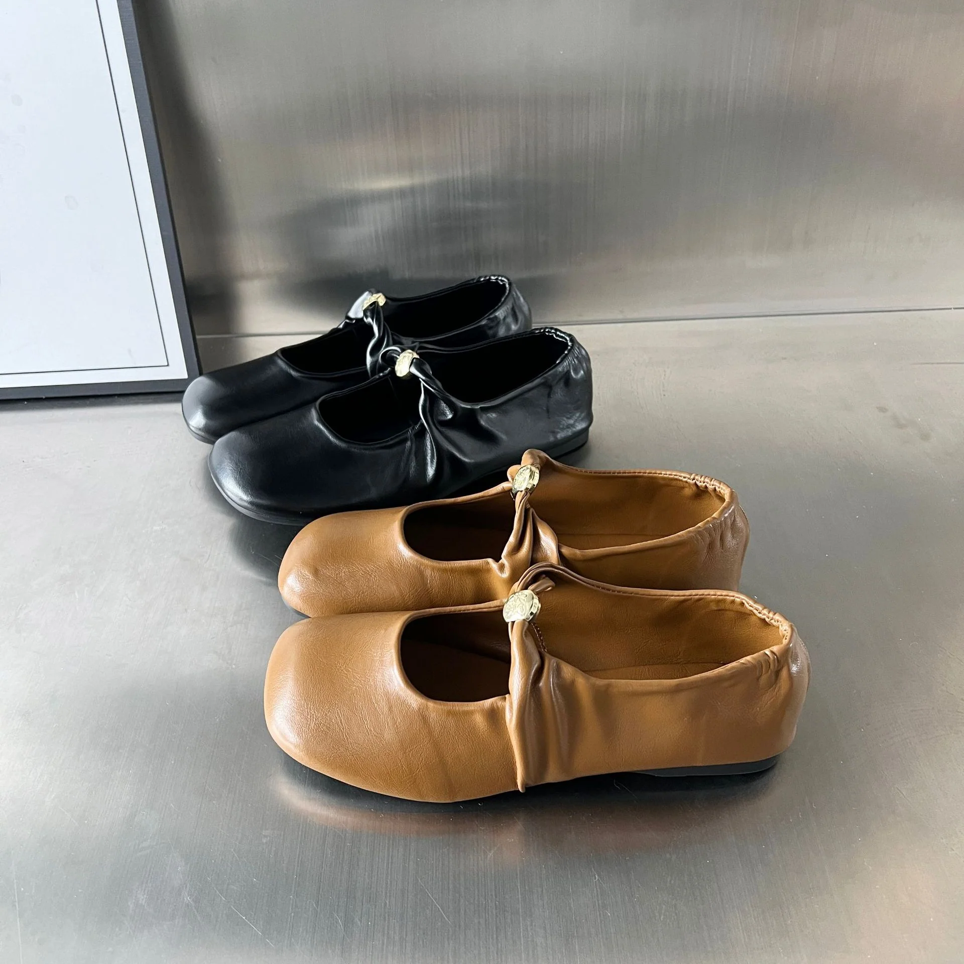 Damen elegante Ballerinas mit dekorativem Riemen und komfortablem Fußbett Heidi Mode - Image 3