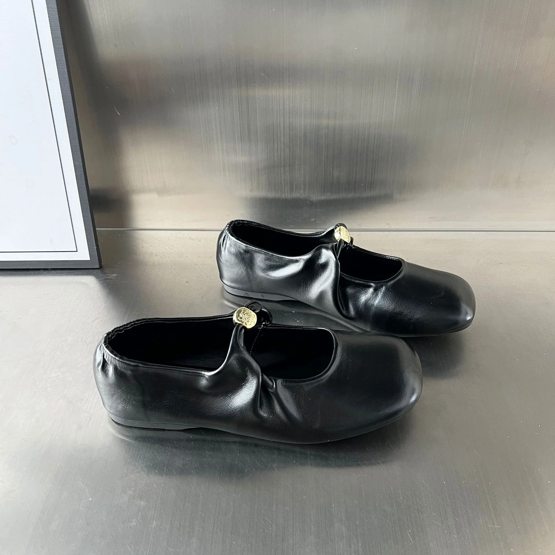 Damen elegante Ballerinas mit dekorativem Riemen und komfortablem Fußbett Heidi Mode - Image 4