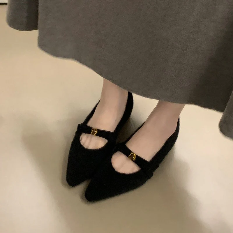 Damen elegante Ballerinas mit dekorativem Schleifenakzent und weichem Innenfutter Heidi Mode - Image 4