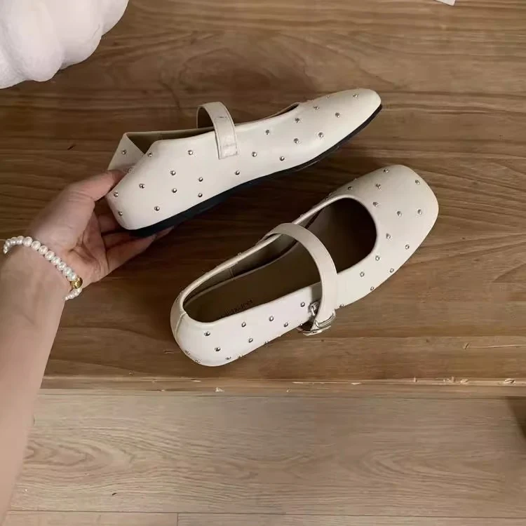 Damen Elegante Ballerinas mit dekorativen Strasssteinen Heidi Mode - Image 3