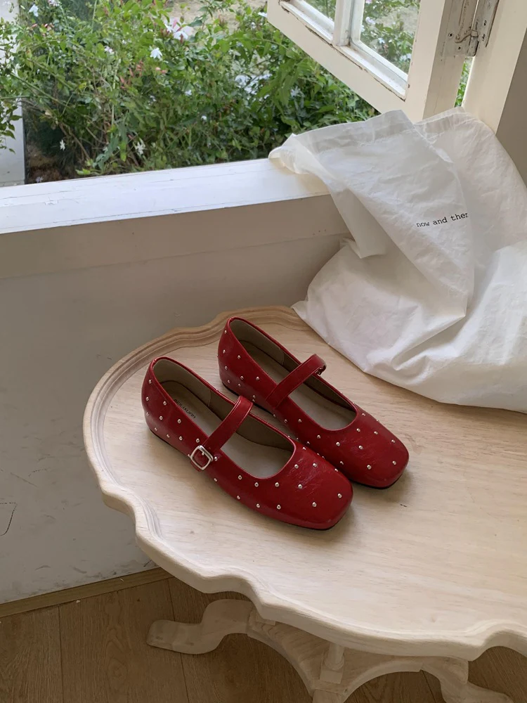 Damen Elegante Ballerinas mit dekorativen Strasssteinen Heidi Mode - Image 7