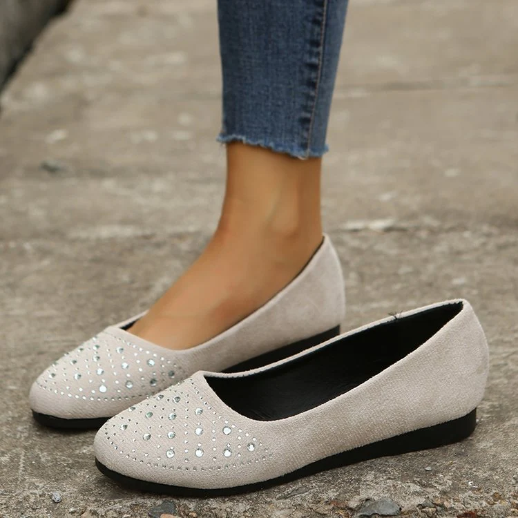 Damen Elegante Ballerinas mit Funkelndem Strass-Detail und Komfortabler Sohle Heidi-Mode - Image 7