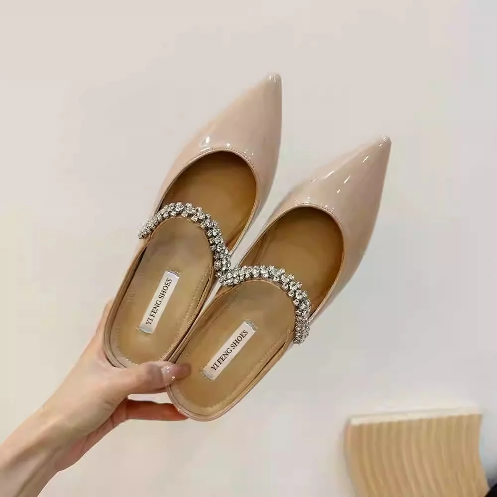 Damen elegante Ballerinas mit funkelndem Strassband Heidi Mode - Image 7