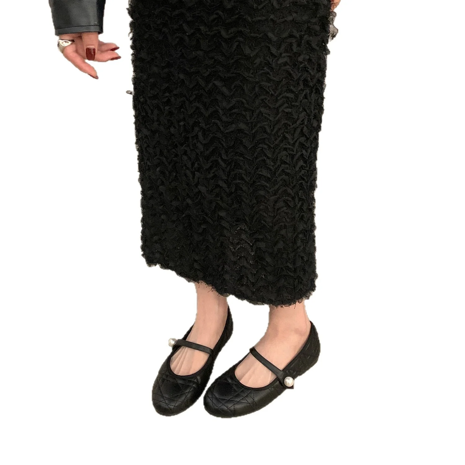 Damen elegante Ballerinas mit klassischem Schnitt und trendiger Zierborte Heidi Mode - Image 5