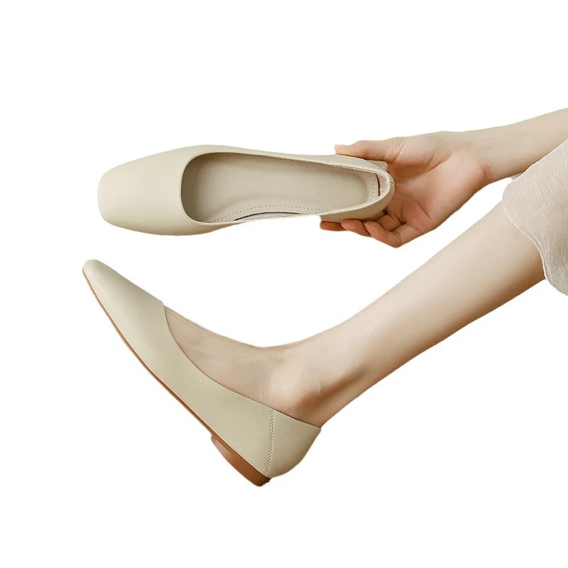 Damen elegante Ballerinas mit komfortablem Fußbett und hochwertiger Lederoberfläche Heidi Mode - Image 5