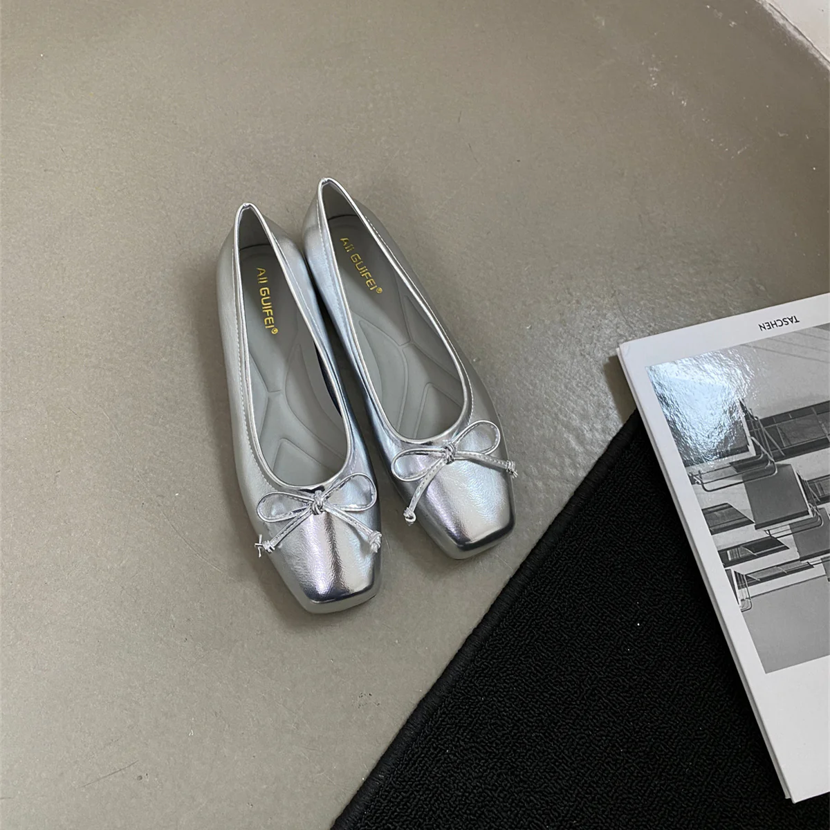 Damen elegante Ballerinas mit komfortablem Fußbett und verspieltem Schleifen-Detail Heidi Mode - Image 6