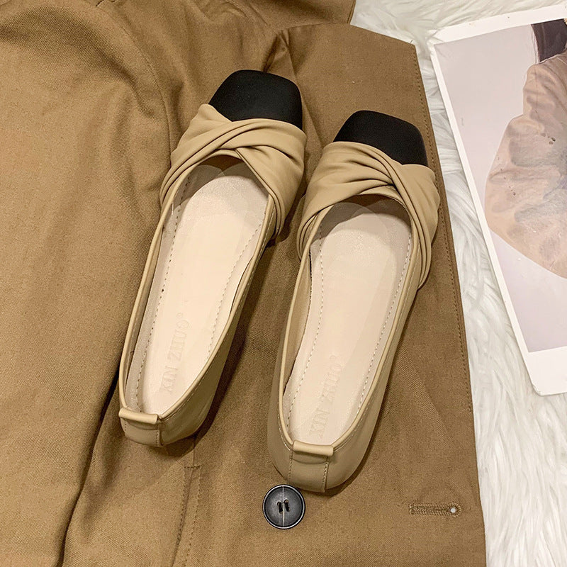 Damen elegante Ballerinas mit modischem Knotted-Design und hochwertigem Leder Heidi Mode - Image 3