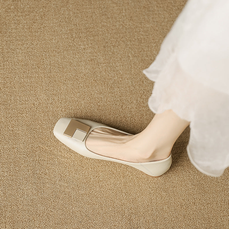 Damen elegante Ballerinas mit modischem Metallakzent Heidi Mode - Image 6