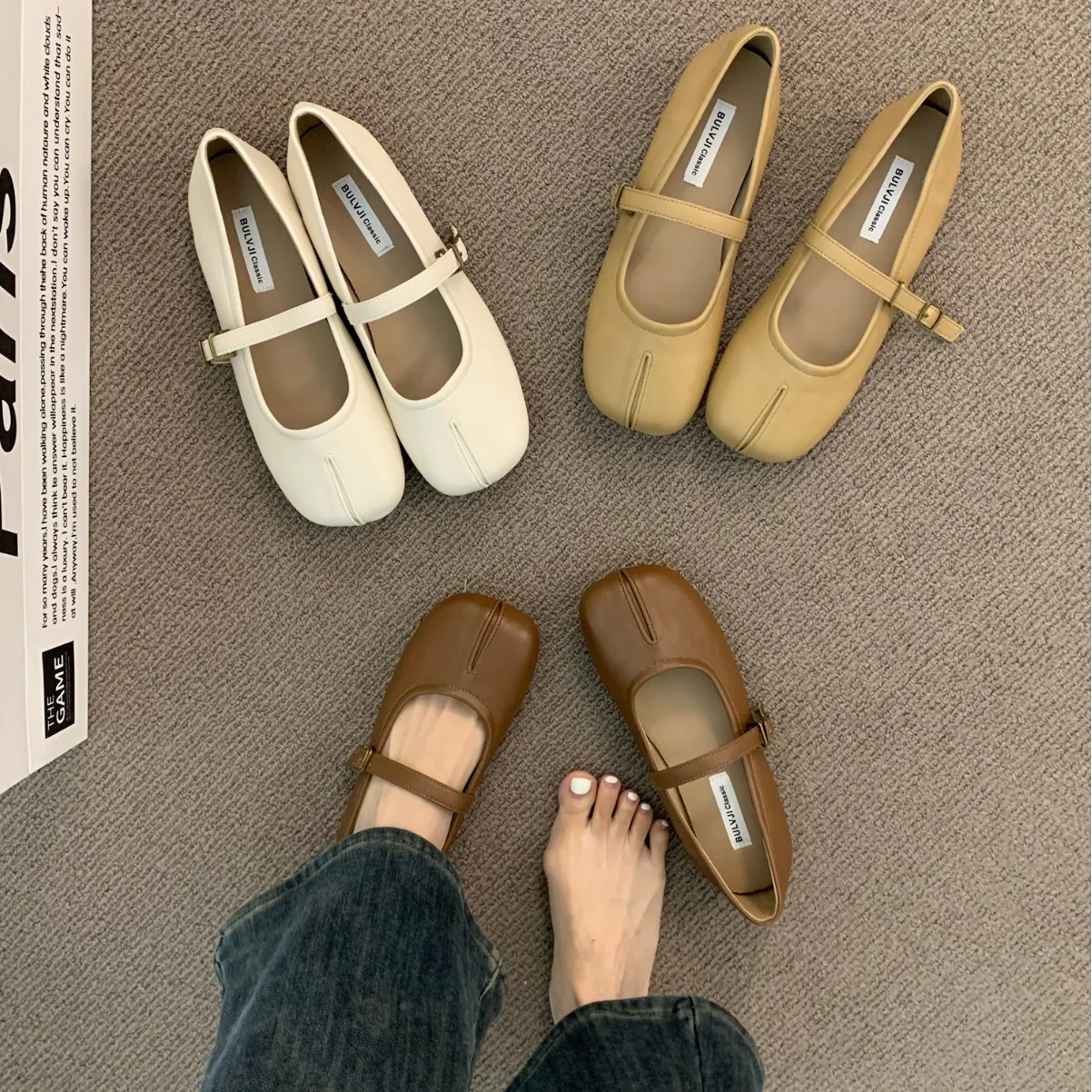 Damen elegante Ballerinas mit modischem Riemchen und komfortabler Passform Heidi Mode - Image 2