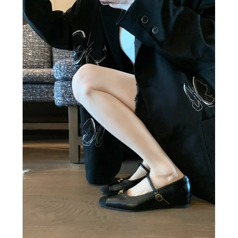 Damen elegante Ballerinas mit modischem Riemen und geschmackvollem Schmuckdetail Heidi Mode - Image 2
