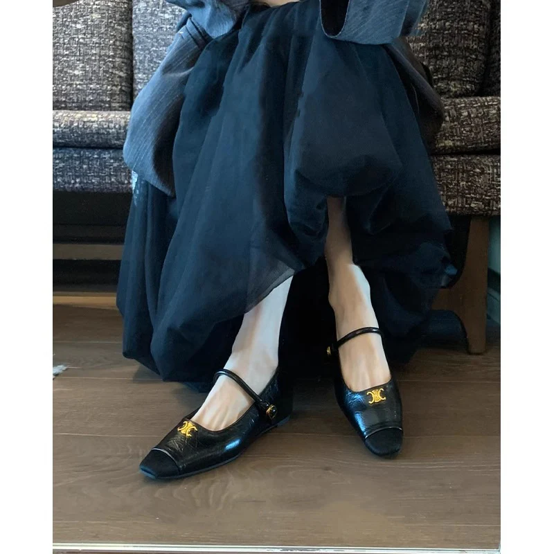 Damen elegante Ballerinas mit modischem Riemen und geschmackvollem Schmuckdetail Heidi Mode - Image 3