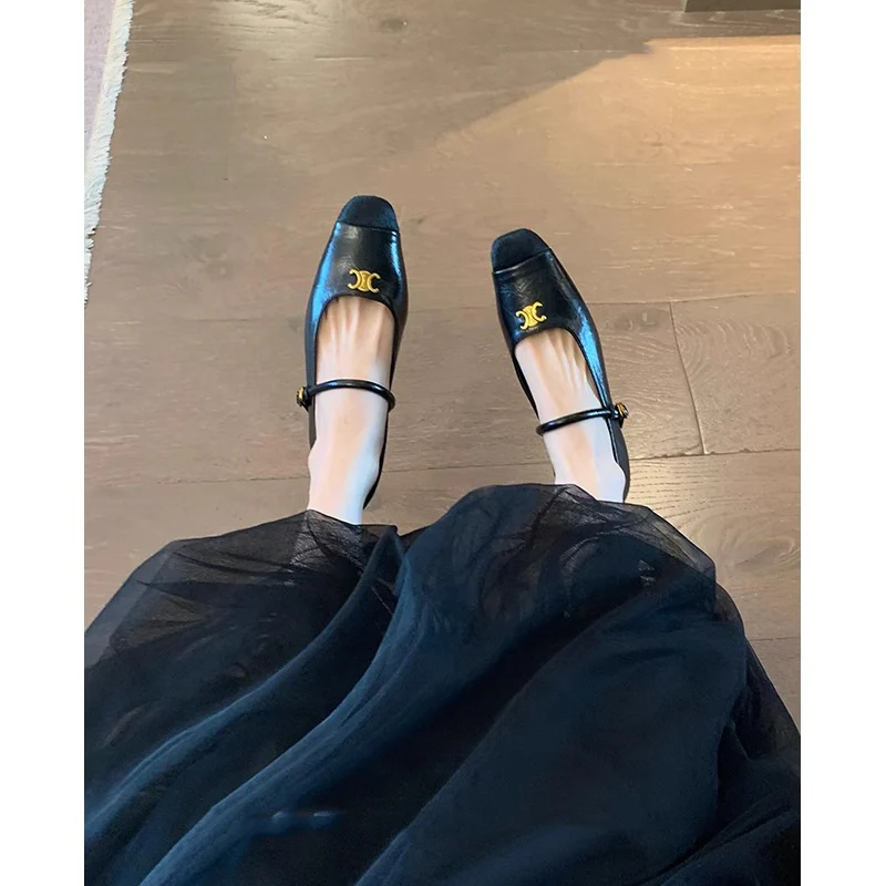 Damen elegante Ballerinas mit modischem Riemen und geschmackvollem Schmuckdetail Heidi Mode - Image 4