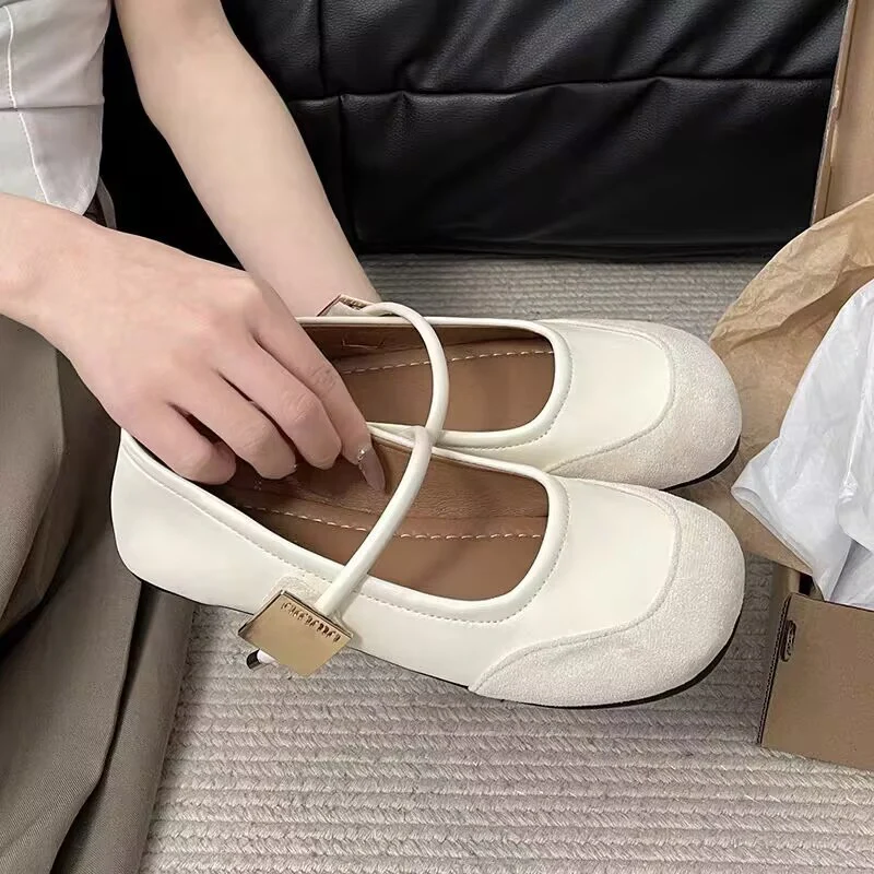 Damen elegante Ballerinas mit modischem Riemen und hochwertigen Obermaterialien Heidi Mode - Image 2