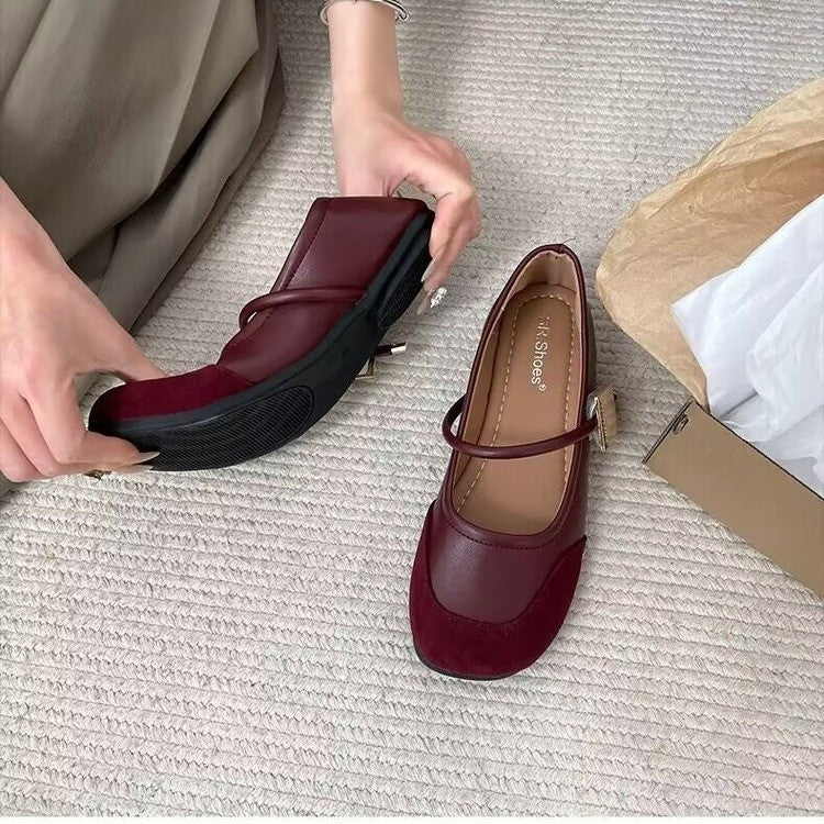 Damen elegante Ballerinas mit modischem Riemen und hochwertigen Obermaterialien Heidi Mode - Image 3