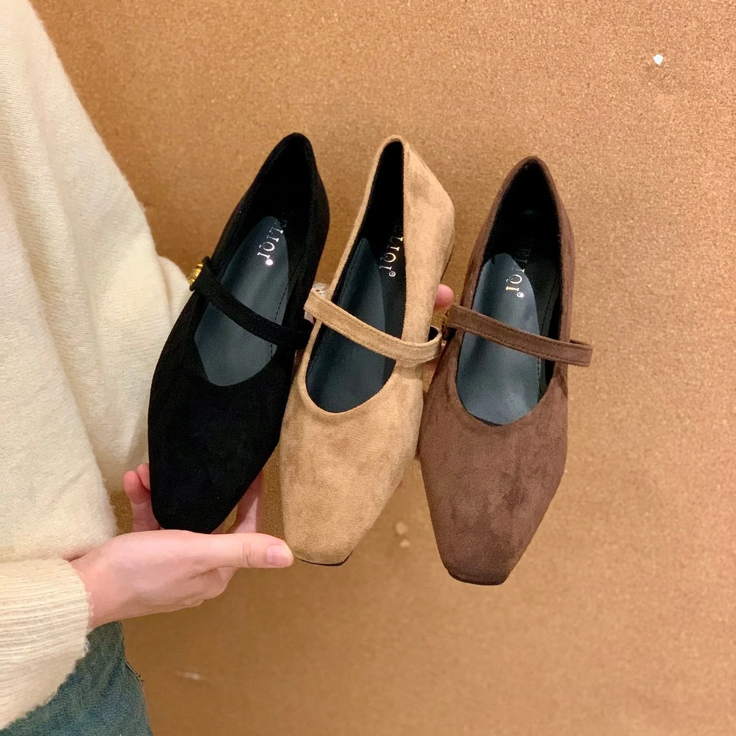 Damen elegante Ballerinas mit modischem Riemen und komfortablem Fußbett Heidi Mode - Image 3