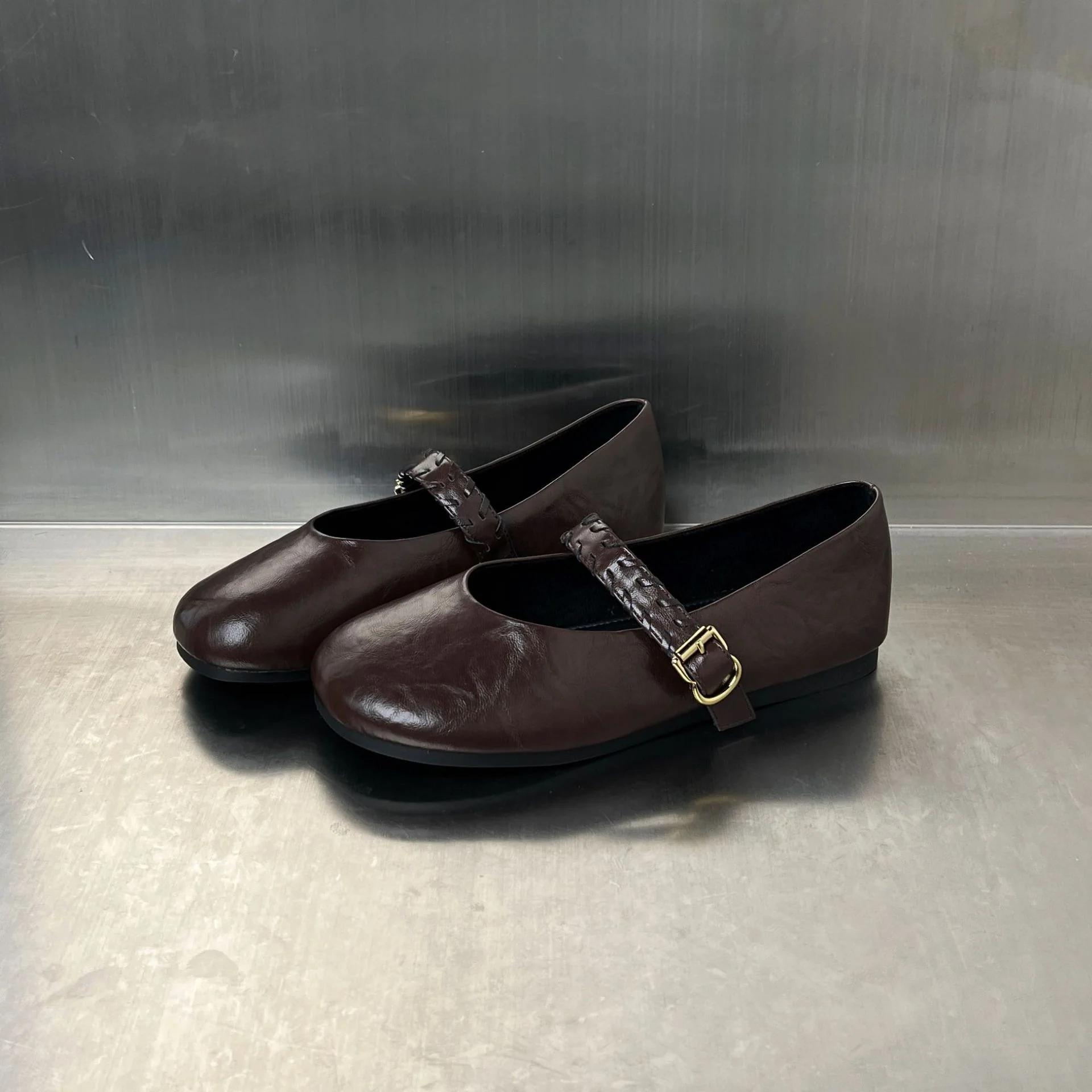 Damen Elegante Ballerinas mit modischem Riemenverschluss Heidi Mode - Image 2