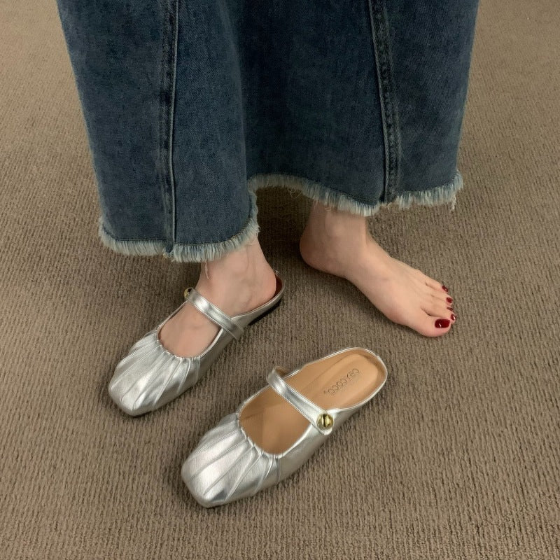 Damen elegante Ballerinas mit modischem Rüschendesign Heidi Mode - Image 2