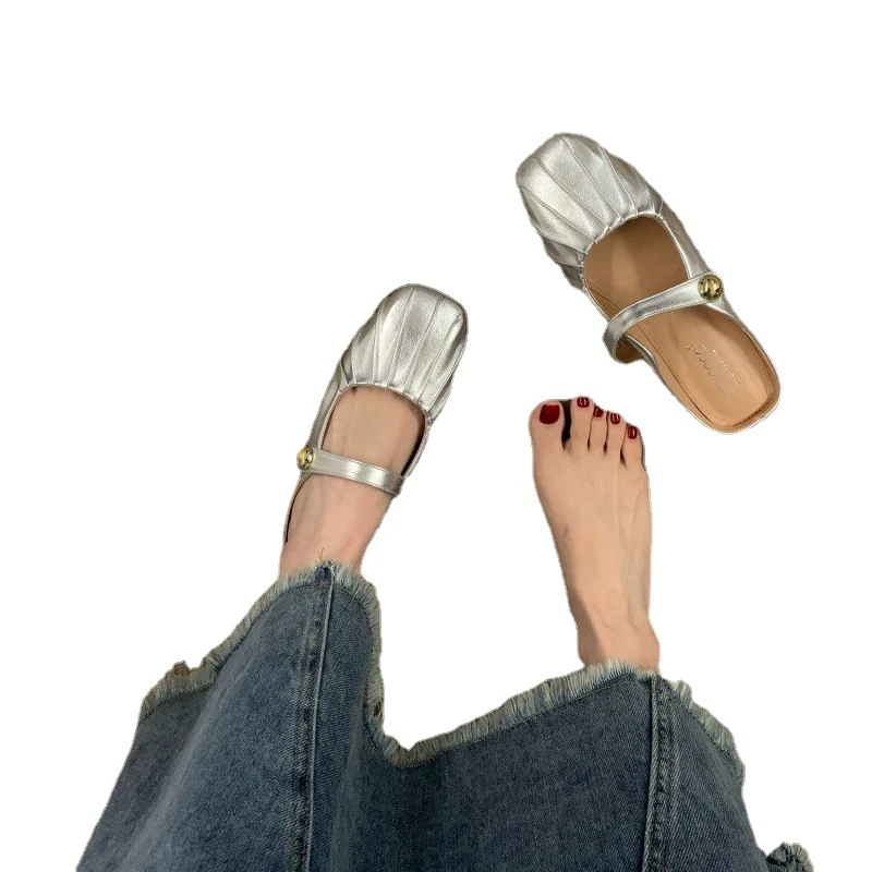 Damen elegante Ballerinas mit modischem Rüschendesign Heidi Mode - Image 5