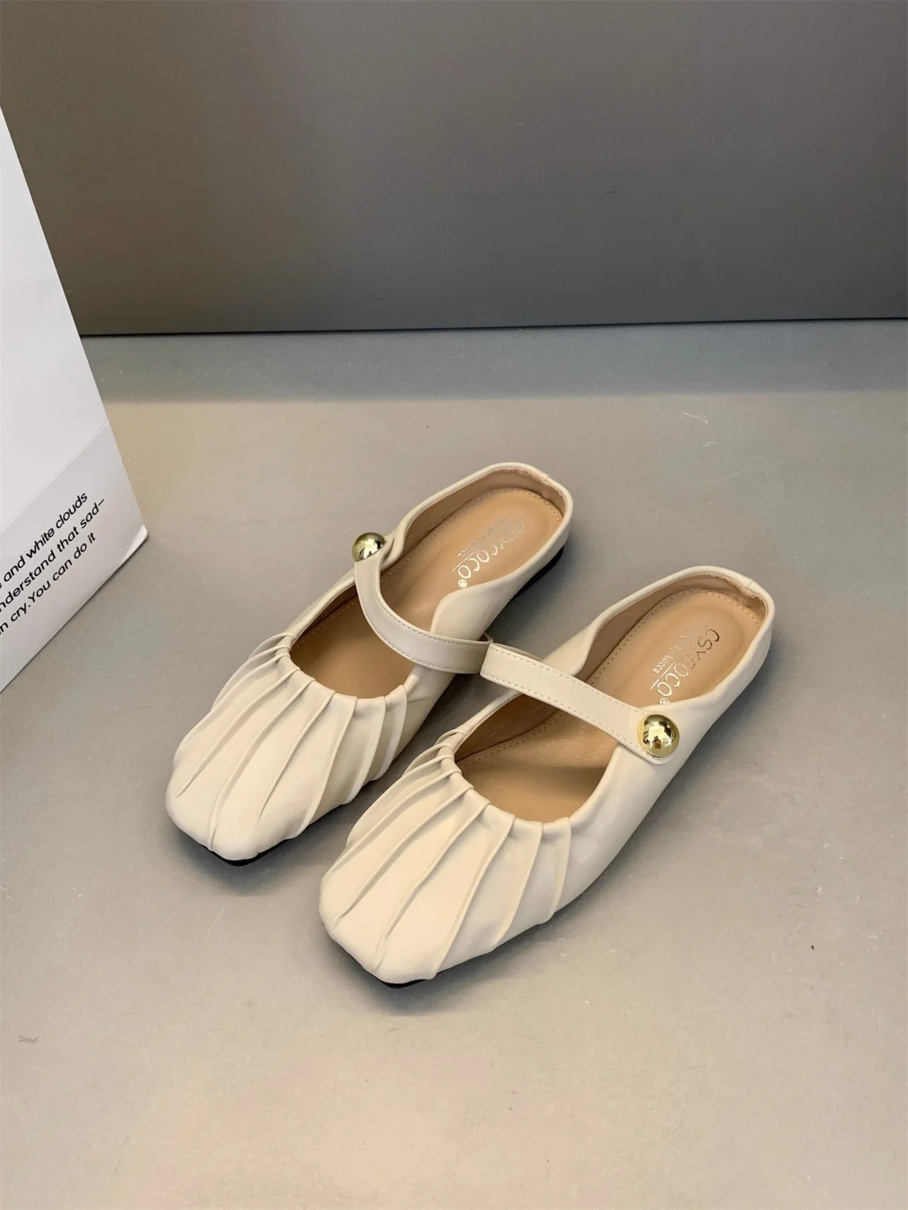 Damen elegante Ballerinas mit modischem Rüschendesign Heidi Mode - Image 6