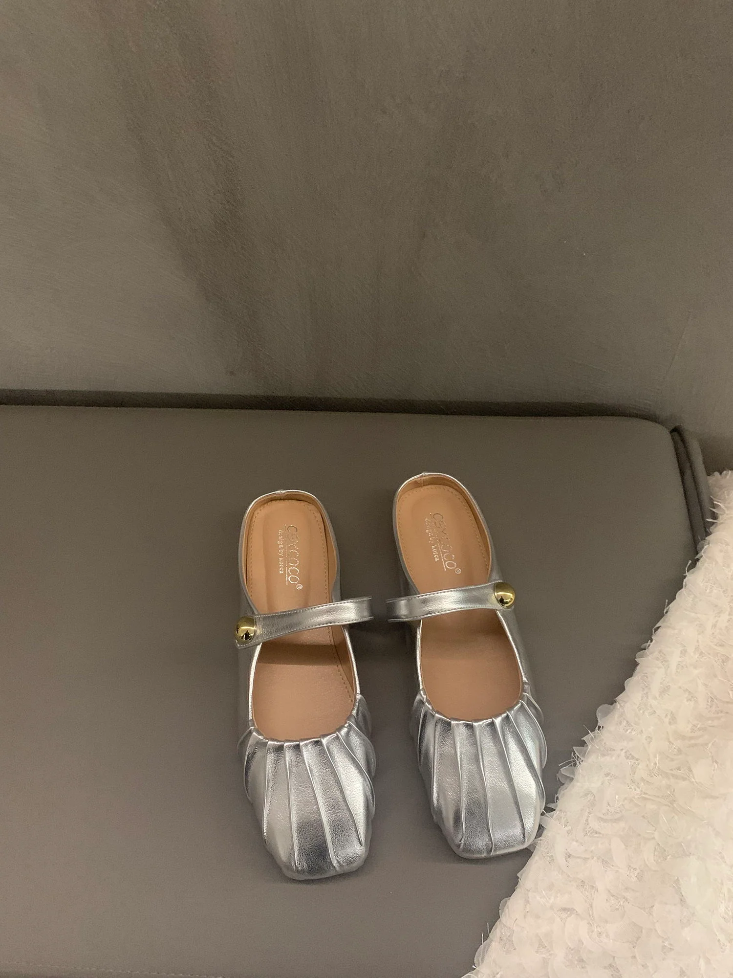 Damen elegante Ballerinas mit modischem Rüschendesign Heidi Mode - Image 7