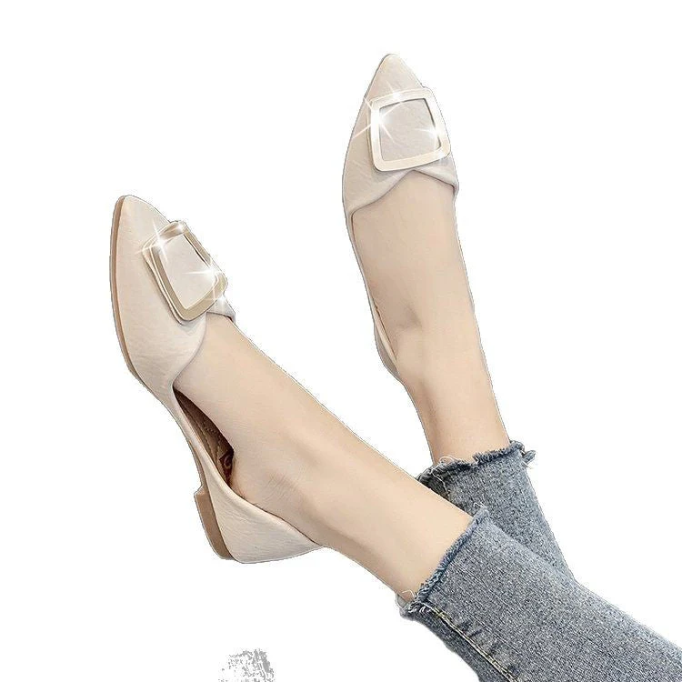 Damen Elegante Ballerinas mit Modischem Schnallen-Detail Heidi-Mode - Image 5