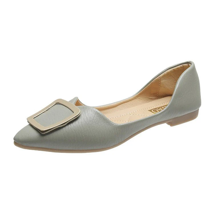 Damen Elegante Ballerinas mit Modischem Schnallen-Detail Heidi-Mode - Image 7
