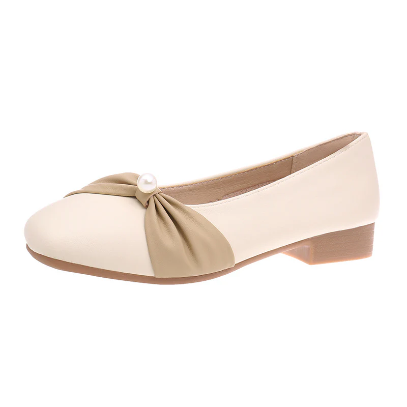 Damen elegante Ballerinas mit modischer Rüschendetail und Perlenakzent Heidi Mode - Image 6