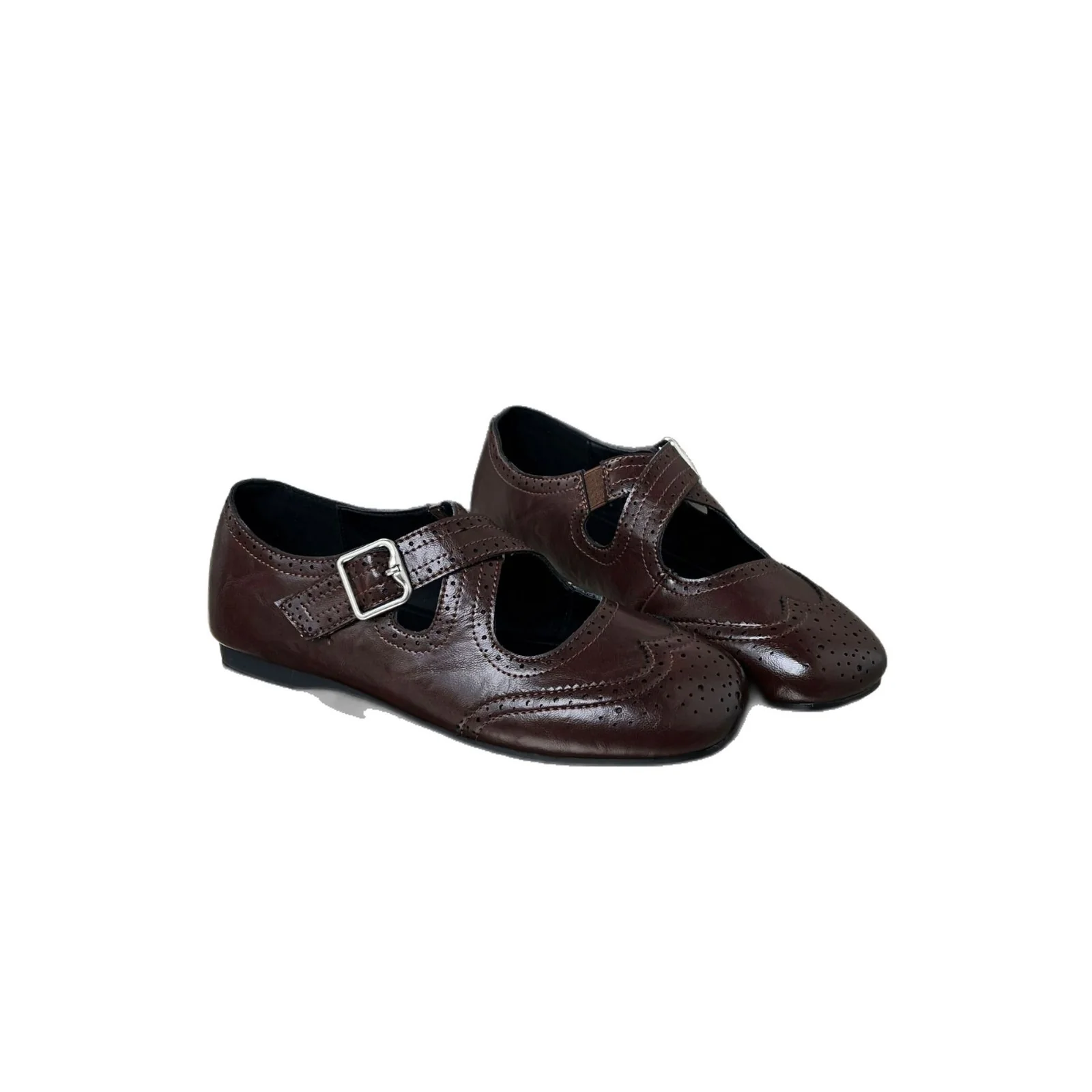 Damen elegante Ballerinas mit modischer Schnallenverzierung und atmungsaktivem Innenfutter Heidi Mode - Image 5