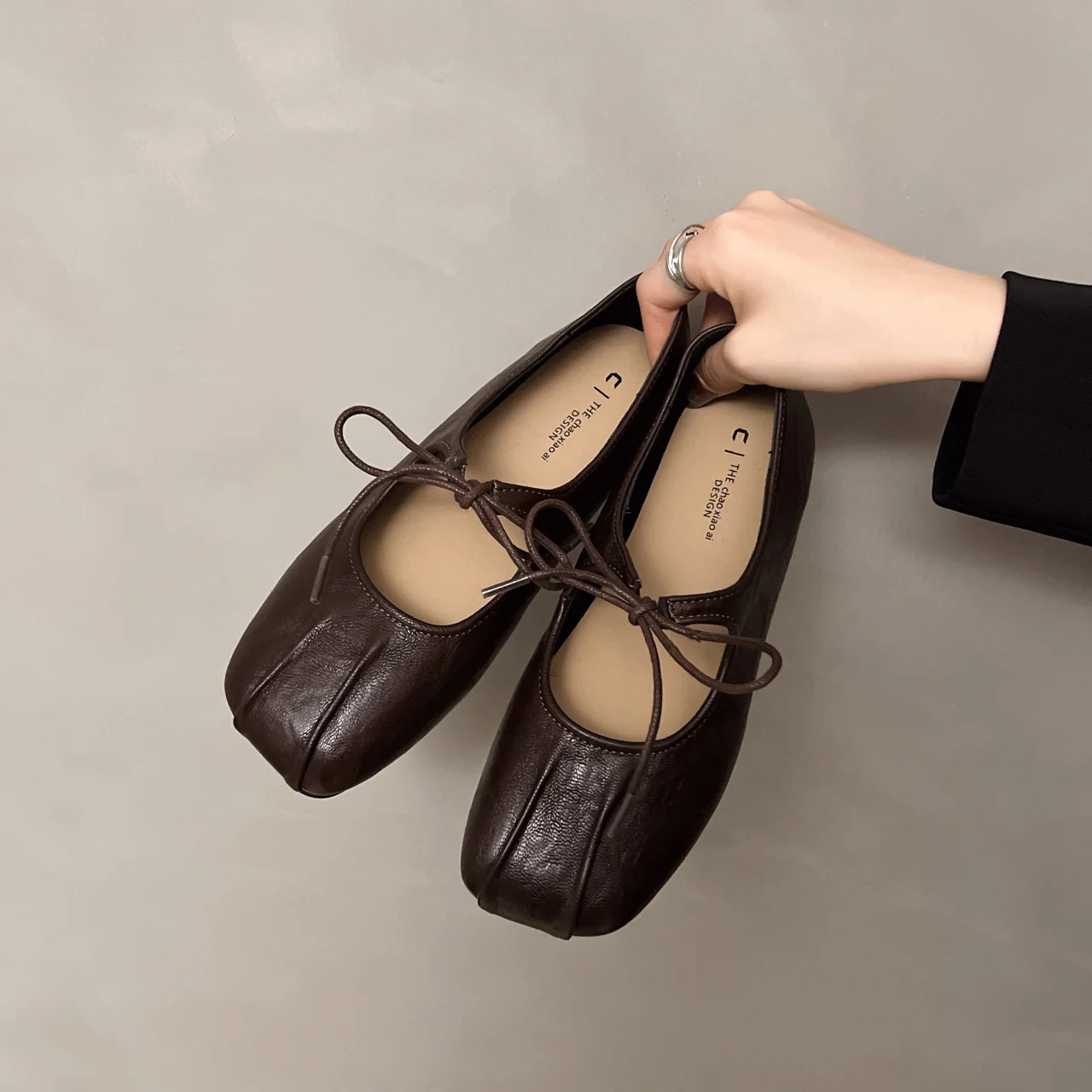 Damen elegante Ballerinas mit praktischer Schleifenverzierung und hochwertigem Wildlederoberteil Heidi Mode - Image 4