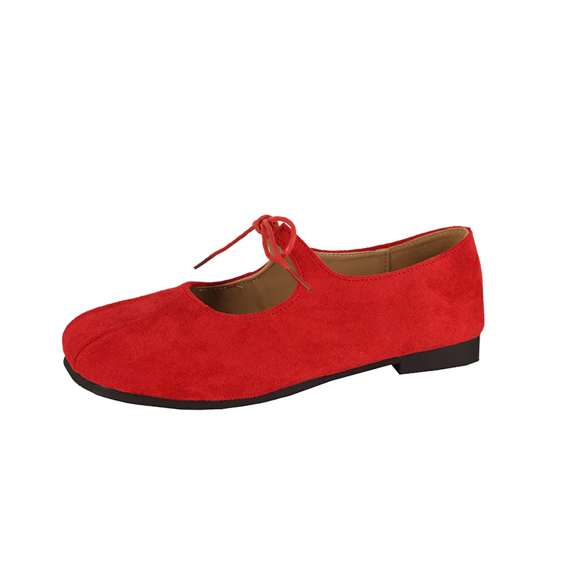 Damen elegante Ballerinas mit praktischer Schleifenverzierung und hochwertigem Wildlederoberteil Heidi Mode - Image 8
