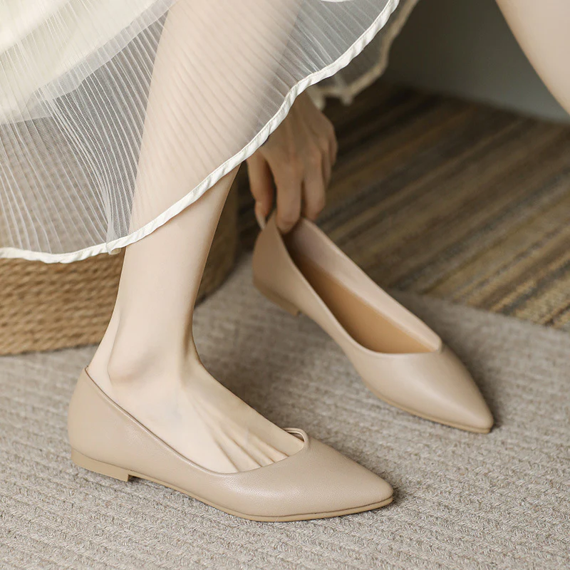 Damen Elegante Ballerinas mit spitzem Design und weich gepolsterter Innensohle Heidi Mode - Image 7